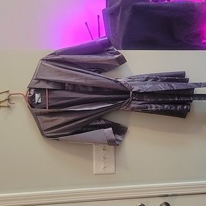 Thin faux silk robe size S